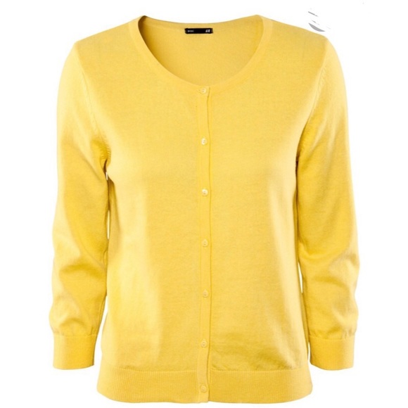 Sweaters - NEW Canari Yellow Cardigan